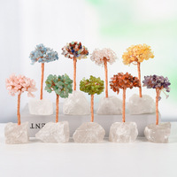 Árbol de Cristal Natural al por Mayor, Pequeño Árbol de Reiki, Feng Shui, Árbol de la Abundancia, Decoración Pulida para Mesa, Regalo de Sanación