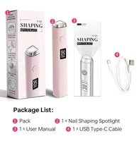 Lámpara UV LED Huizi MINI de 1.5W para Secar Uñas, Portátil con Cable USB, para Gel Semicurado y Adhesivos de Uñas