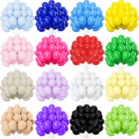 Ballons en latex de 12 pouces en gros, noir, orange, rose, violet, rouge, blanc, pour Halloween, remise de diplôme, baby shower, décoration de mariage