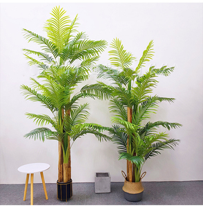 ISEVIAN <span class=keywords><strong>Big</strong></span> leaf alberi artificiali di alta qualità piante di gomma in vaso di verde finto - Product Image 5