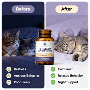 Compresse di Mirtillo Rosso per Cani e Gatti, Supporto Nutrizionale per Zone Urinarie e Anali, Disponibile all'Ingrosso OEM ODM - Product Image 3
