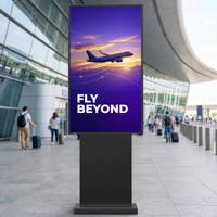 AIYOS - Señalización Digital para Exteriores y Pantalla IP65 Resistente al Agua, LCD de Alto Brillo de 2500-4500 Nits, Quiosco Publicitario DOOH OEM
