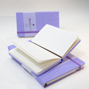 Carnet de notes en cuir A5 à couverture rigide et motif gaufré avec sangle pour étudiants - Product Image 4
