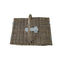 JY Nouveau design Panier à pique-nique tissé à la main en osier Panier de rangement portable pour pique-nique en plein air