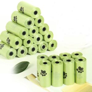 Sacs à crottes de chien en amidon de maïs, respectueux de l'environnement, étanches, biodégradables - Product Image 2