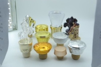 Bouchon en liège synthétique en polymère personnalisé en forme de T en bois et en plastique pour bouteille de vin, de champagne ou de liqueur
