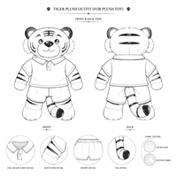 Vêtements de poupée personnalisés en gros OEM/ODM pour tenues de poupées BJD en coton