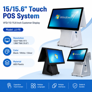 เครื่อง POS แบบ Capacitive ขนาด 15.6 นิ้ว พร้อมเครื่องพิมพ์ความร้อนในตัวขนาด 80 มม. ระบบแคชเชียร์ <span class=keywords><strong>Windows</strong></span> Android สำหรับธุรกิจ ขายส่ง - Product Image 2