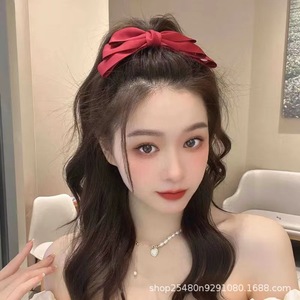 Pinza de pelo con lazo de tres capas, moderna y linda, accesorio versátil para el cabello negro, pinza de pelo estilo coreano, accesorio femenino para el cabello, moño - Product Image 5