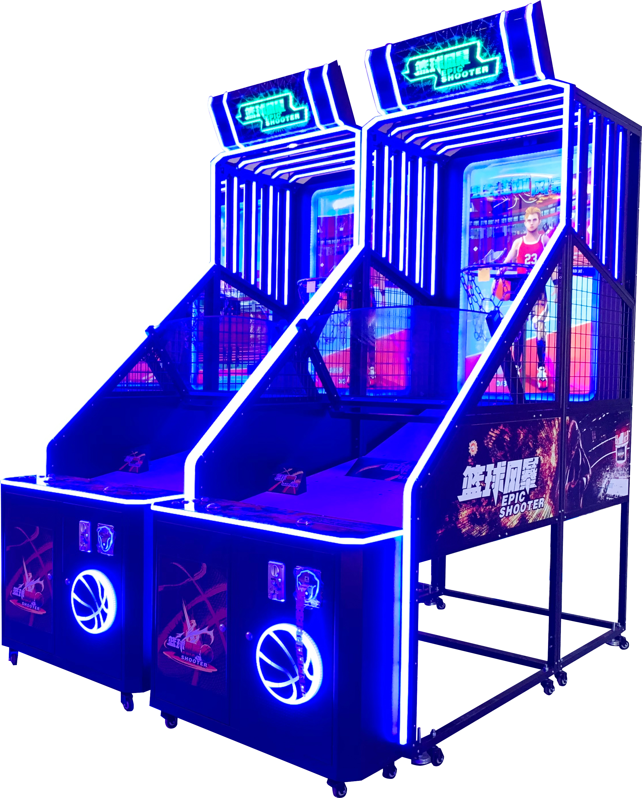 New Coin-Operated Arcade Basketball Machine with LCD Screen Shooting Ball Machine for Sale