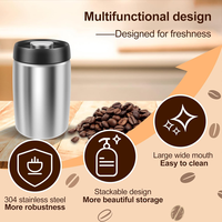 Thankhot 400ml, pot de conservation alimentaire multifonction moderne en acier inoxydable, pour la cuisine et le camping, avec joint sous vide pour une fraîcheur optimale