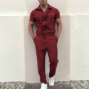 Tuta Intera da Lavoro Streetwear per Uomo, Design alla Moda con Maniche Corte - Product Image 3