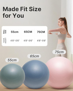 <span class=keywords><strong>Ballon</strong></span> <span class=keywords><strong>de</strong></span> yoga en PVC anti-éclatement personnalisé pour la <span class=keywords><strong>gym</strong></span> et le fitness, <span class=keywords><strong>avec</strong></span> pompe rapide – Vente en gros - Product Image 5