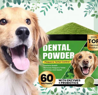 Fabrication OEM ODM, suppléments dentaires professionnels pour animaux de compagnie, formule personnalisée, poudre probiotique pour le nettoyage dentaire des chiens