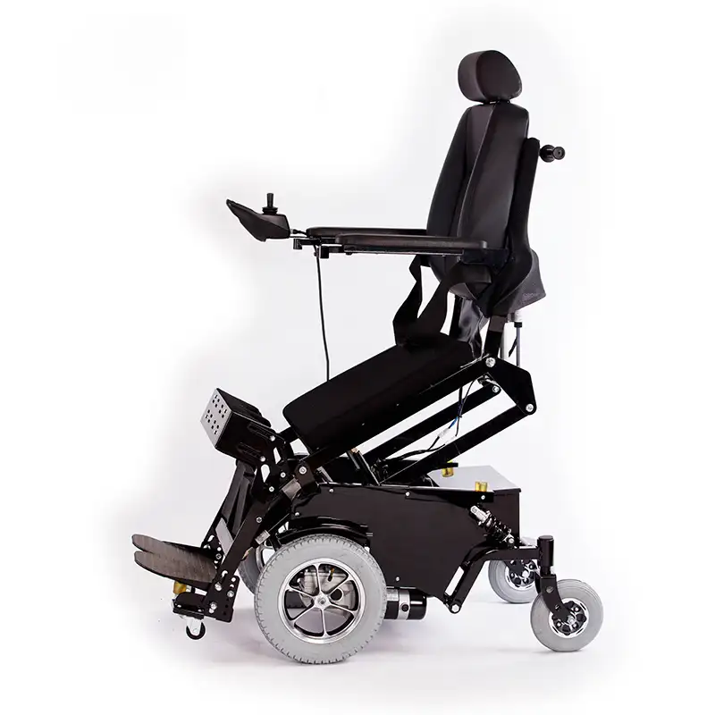 مستلزمات العلاج الطبيعي للمعوقين الوقوف بمحركات كهربائية قائمة كرسي متحرك للمعاقين
