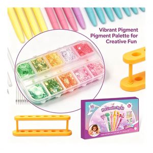 Back to School DIY <b>Pen</b> Set Quicksand <b>Glitter</b> Fillers Creative Learning Toy Children Craft Supplies Gift Box Present - Product Image 4