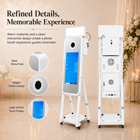 Machine de photomaton commerciale pliable avec écran tactile de 40 pouces pour location d'événements, mariages et fêtes