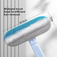 Rouleau Adhésif Anti-Poils d'Animaux Double Face avec Manche Extra Long en ABS, Brosse à Peluches pour Canapé et Usage Domestique Toutes Saisons – Vente en Gros