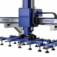 Sistema de Carga Robótico Industrial Automático de Alta Resistencia para Manipulación de Materiales Crudos con Brazo Robótico, Grúa Cantilever y Robot de Truss