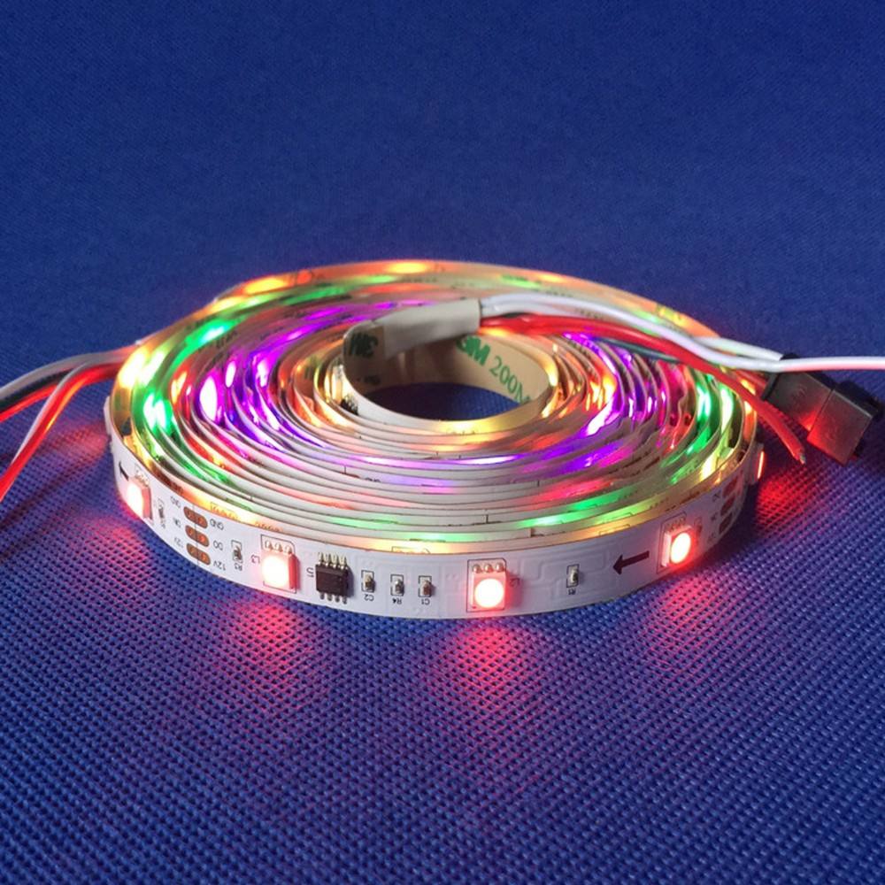 Addressable 10 RGBIC 5050 WS2811 LED Strip Light Outdoor Waterproof for Indoor Living Room