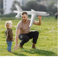 Avion jouet gonflable design dessin animé, avion gonflable en pvc