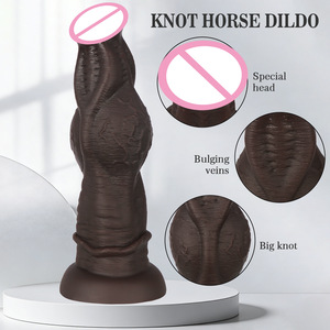 Dildo Grande y Grueso con Textura de Espinas, Fácil de Usar para Orgasmos, Juguete Sexual para Parejas, Diseño Realista de Animal, Dildo Negro Extra Grande - Product Image 4