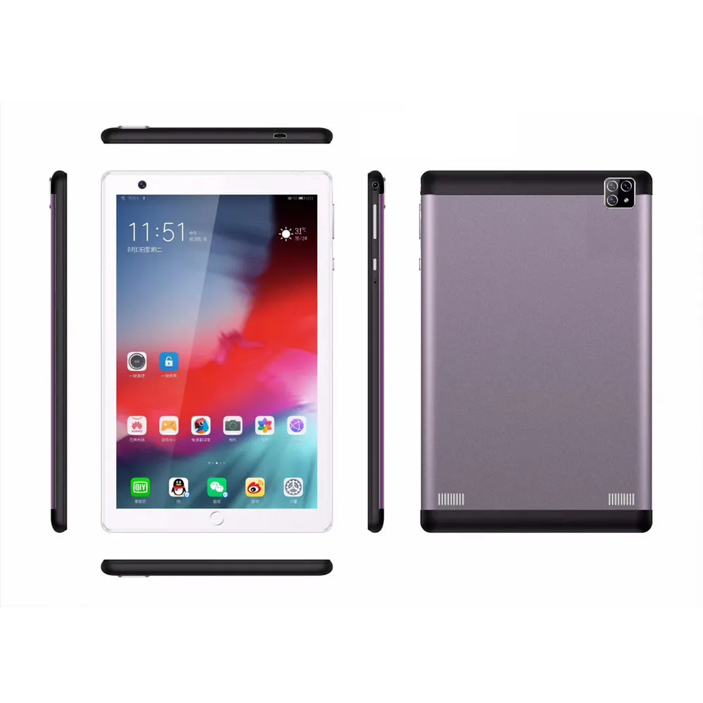 OEM Cheap Android Tab Tablet Pc da 8 pollici con 1GB di Ram 16GB di Ram 3G Tablet per chiamate telefoniche Dual Sim Card Slot Wifi