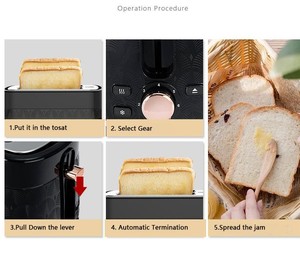 <span class=keywords><strong>Tostadora</strong></span> <span class=keywords><strong>de</strong></span> Acero Inoxidable Tipo Simple para Pan, Horno Mini Conveniente para Alimentos Saludables, Uso Familiar, Rápido y Fácil - Product Image 6