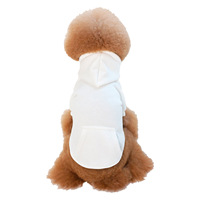 À la mode bleu britannique court chat petit chien de taille moyenne Teddy à capuche polaire sweat pour animaux de compagnie hiver approvisionnement transfrontalier solide