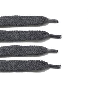 Cordones Planos de Algodón 100% Gris de Color Sólido para Gorros y Suéteres, Personalizables, Venta Directa de Fábrica - Product Image 2
