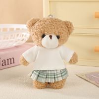 Jupe plissée Kawaii Jk Uniforme ours en peluche porte-clés animaux en peluche Mini ours en peluche jouets sac breloques porte-clés accessoire