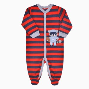 Pelele de recién nacido personalizable de fábrica, <span class=keywords><strong>pijama</strong></span> de lana para bebé de invierno, <span class=keywords><strong>cremallera</strong></span>, ropa para niños, Polart, poliéster, Animal - Product Image 3