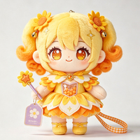 Poupée en peluche personnalisée de type Magical Girl, disponible en plusieurs couleurs. Conception personnalisée OEM ODM, vente en gros d'usine.