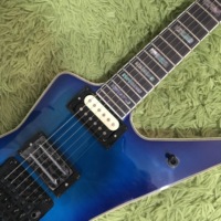 Dimebag Darrell Blue Washburn Electric Guitar Maple Back/Sides Rosewood Fingerboard Binding 6-String Glossy Finish Fast Shipping