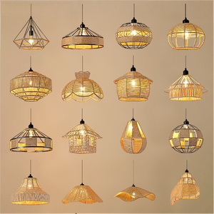 Lampada <span class=keywords><strong>a</strong></span> <span class=keywords><strong>Sospensione</strong></span> LED Moderna per Interni, Lampadario in Corda di Canapa Intrecciata per Casa e <span class=keywords><strong>Camera</strong></span> <span class=keywords><strong>da</strong></span> <span class=keywords><strong>Letto</strong></span> - Product Image 1