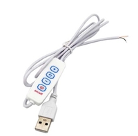 Kabel catu daya 2 Pin warna cocok, kabel ekstensi Usb 2.0 dengan adaptor sakelar on OFF, lampu bohlam lampu Led