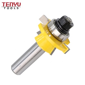 Fraises de porte en <span class=keywords><strong>carbure</strong></span> de tungstène 1/2, <span class=keywords><strong>prix</strong></span> d'usine, pour le travail du bois, 2 pièces - Product Image 3