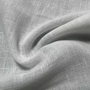 100% Polyester linen like fabric prepare for sublimation print/160GSM white color linen like polyester fabric PFP