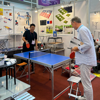 Planche de tennis en MDF pour table de ping-pong pliante intérieure-extérieure portable pour la maison et l'extérieur