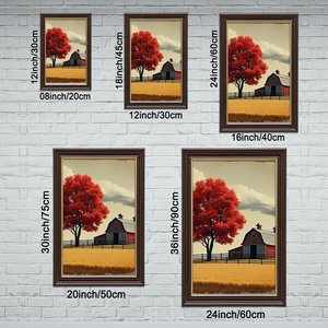 Cadre en bois grainé doré 20x30 avec citation « Dream Big Work Hard » - Product Image 2