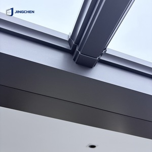 JINGCHEN Véranda d'angle moderne en L, structure en aluminium, maison en verre quatre saisons à rupture de pont thermique, sur mesure OEM, pour patio extérieur - Product Image 5