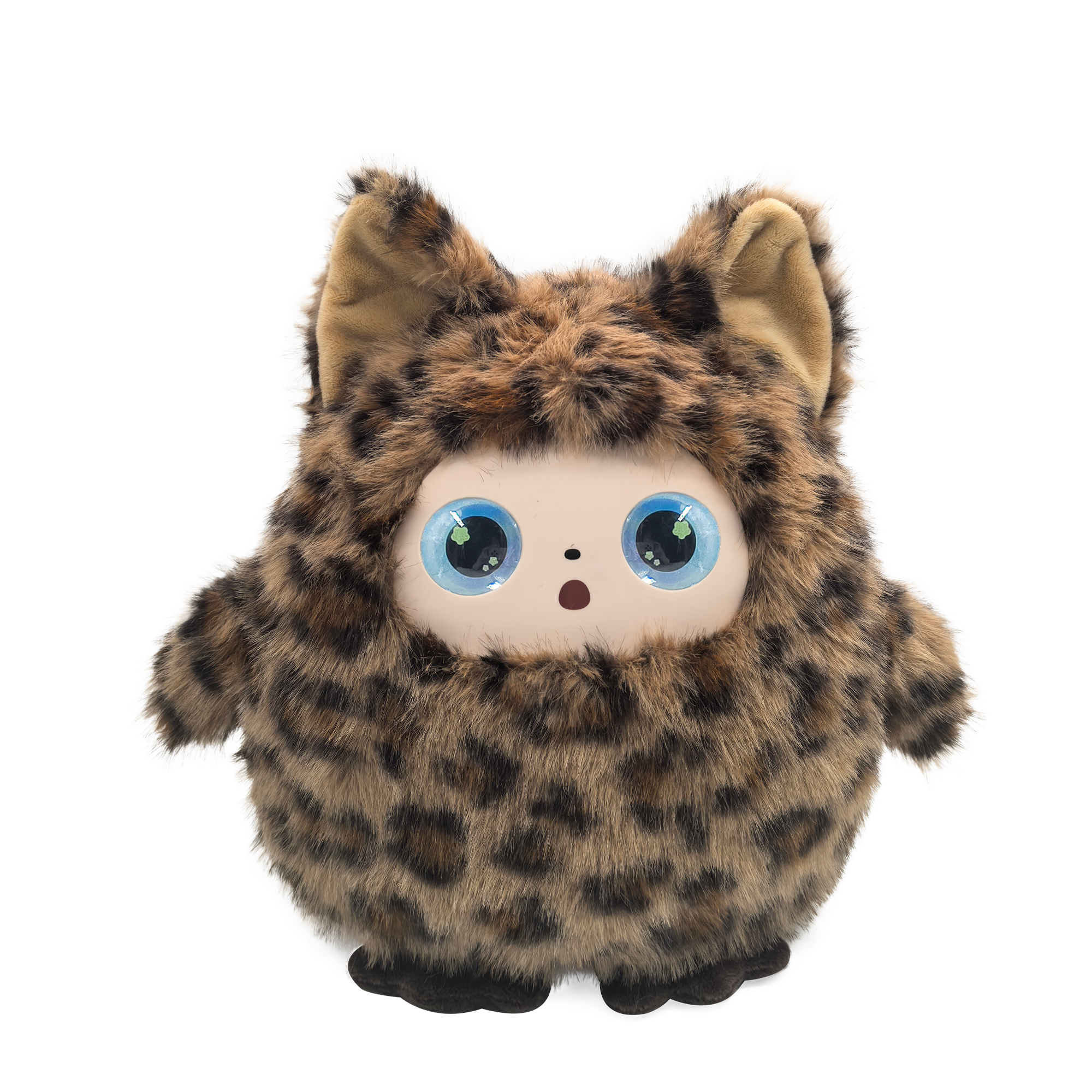 Educational AI Plush Toy for Kids App Control Talking Feature Interactive Music USB Charging Rubber Material Dynamic Eyes