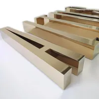 Letras de Acero Inoxidable 3D Modernas GFace, Sin Iluminación, Impermeables IP65, Letreros para Tiendas, Logotipo de Metal Sólido para Pared, para Peluquería, Automóvil