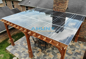 Panneau solaire photovoltaïque semi-rigide en verre Module 200w pour parasols serre <span class=keywords><strong>auvent</strong></span> vert jardin parasol <span class=keywords><strong>auvent</strong></span> système solaire - Product Image 4