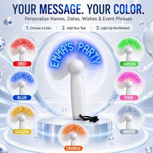 Ventilador de Mano Eléctrico Portátil con Luz LED Personalizada, Regalos para Conciertos, Publicidad, Regalos Promocionales - Product Image 5