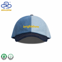 Gorras de Béisbol de Mezclilla con Diseño de Espiga, Estilo Urbano, Ligeras, a la Moda, con Bloques de Color, para Unisex, para Viajar, de Fábrica OEM