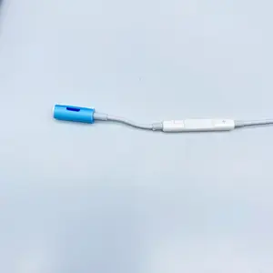 עבור iPhone נינג האור 3.5mm שקע Aux אודיו כבל עם מרחוק זכר לנקבה אוזניות כבל מתאם