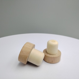 Meilleures ventes Petite bouteille en verre imprimée en <span class=keywords><strong>couleur</strong></span> différente Bouchons de <span class=keywords><strong>vin</strong></span> en liège fantaisie personnalisés en bois - Product Image 2
