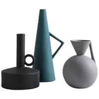Vase en céramique mat nordique moderne, arrangement de fleurs créatives, 2021 Nouveau