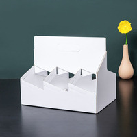 Portavasos desechable portátil para té con leche, café y otras bebidas, caja de papel para llevar, embalaje para uso en movimiento